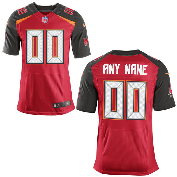 Nike Tampa Bay Buccaneers Customized Red Stitched Elite Men's NFL Jersey